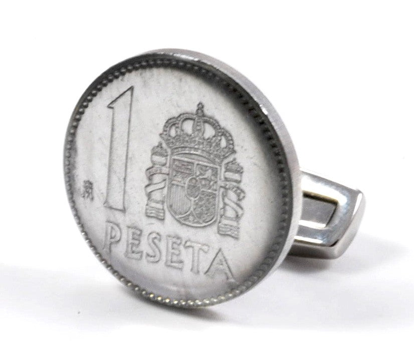 Gemelos Peseta Escudo Aluminio