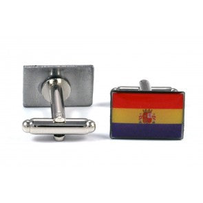 Gemelos para camisa de la Bandera de la II República Española