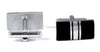 Gemelos Boda Black And Steel