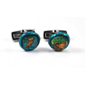 Gemelos para camisa de replica moneda Grecia Dracma