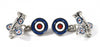 Gemelos Caza Britanico Colores RAF