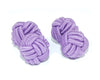 Gemelos Borla Bola Color Violeta