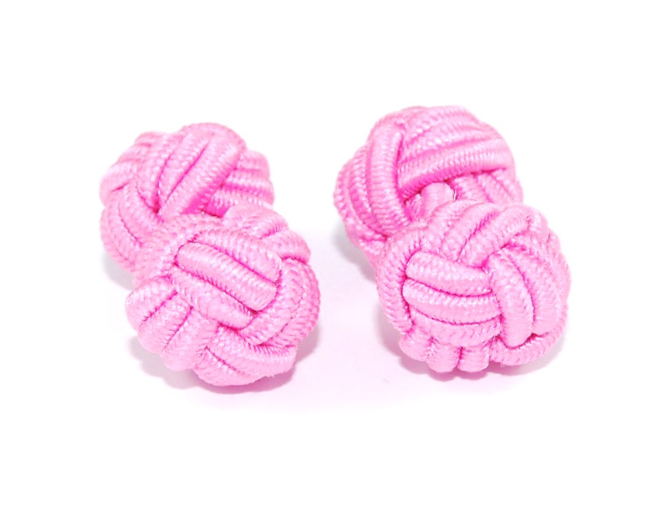 Gemelos Borla Bola Color Rosa