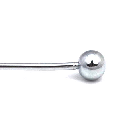 Collar Bar Alfiler de Cuello Steel Rounded End Model II