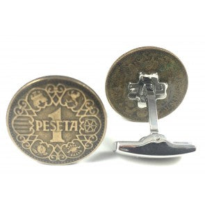 Gemelos Moneda Peseta 1944 Sin Color
