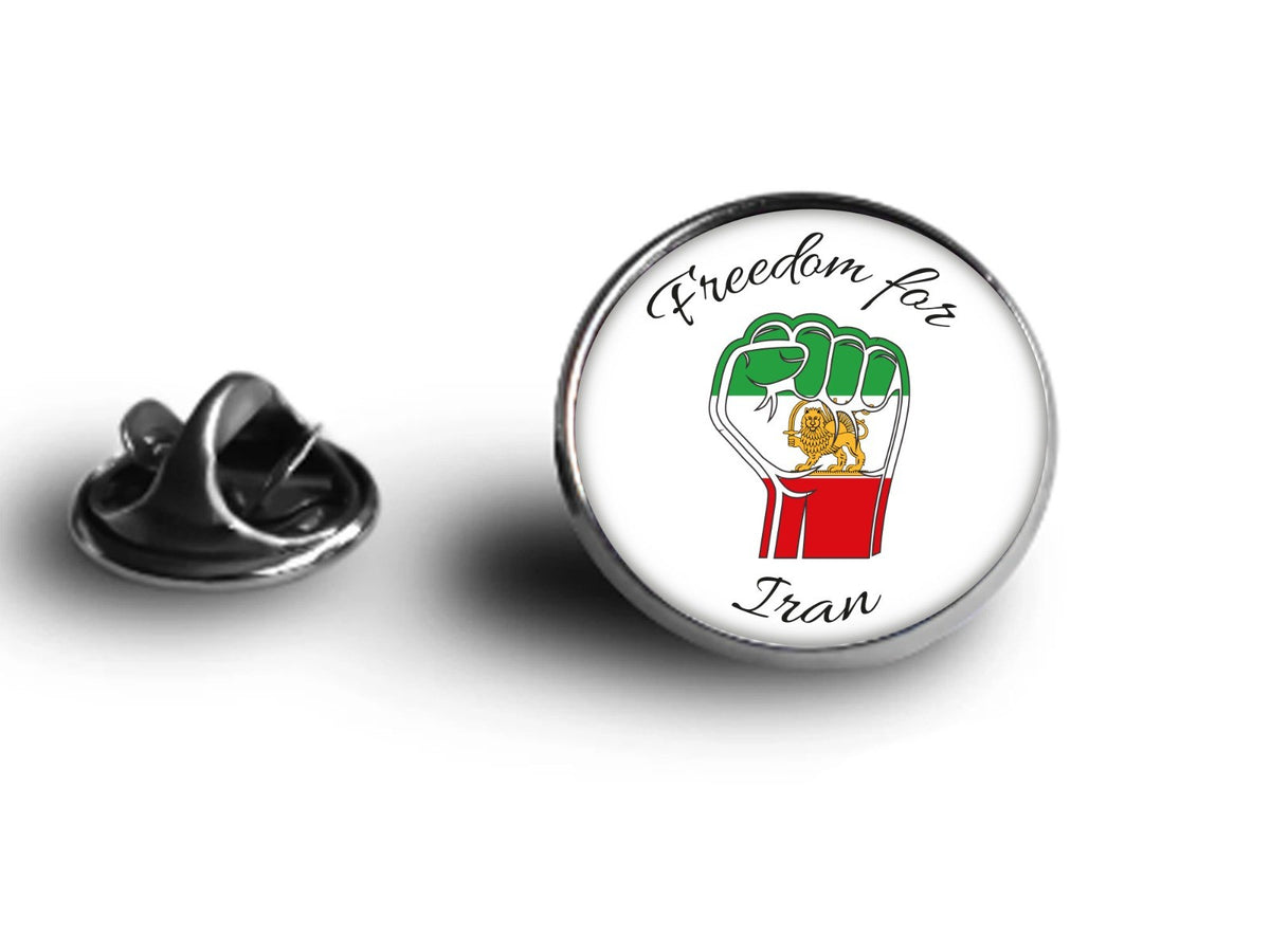 Pin Libertad para Iran - Bandera minimalista de iran 16mm