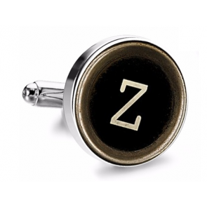 Gemelo de Camisa Magglass Boton de Maquina de Escribir Letra Letter Z Medio Par
