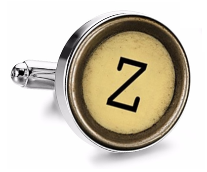 Gemelo de Camisa Magglass Boton de Maquina de Escribir Letra Letter Z Mod 2 Medio Par