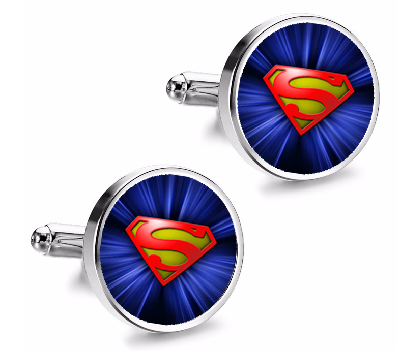 Gemelos de Camisa Magglass Superman Logo Estelar