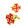 Gemelos del Santo Sepulcro de Jerusalén 18x18 mm Dorado