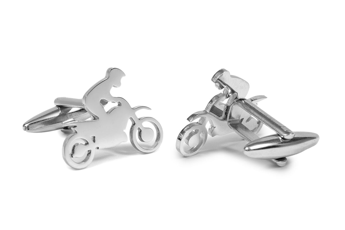 Gemelos de Camisa Motero Acero Inoxidable