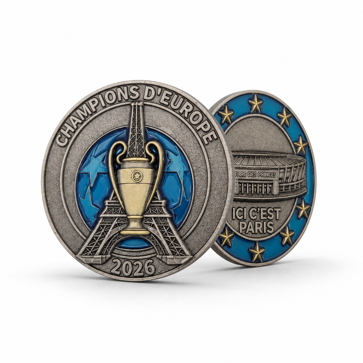 Gemelolandia Moneda Conmemorativa Campeones Champions League 2026 PSG 4,5cm