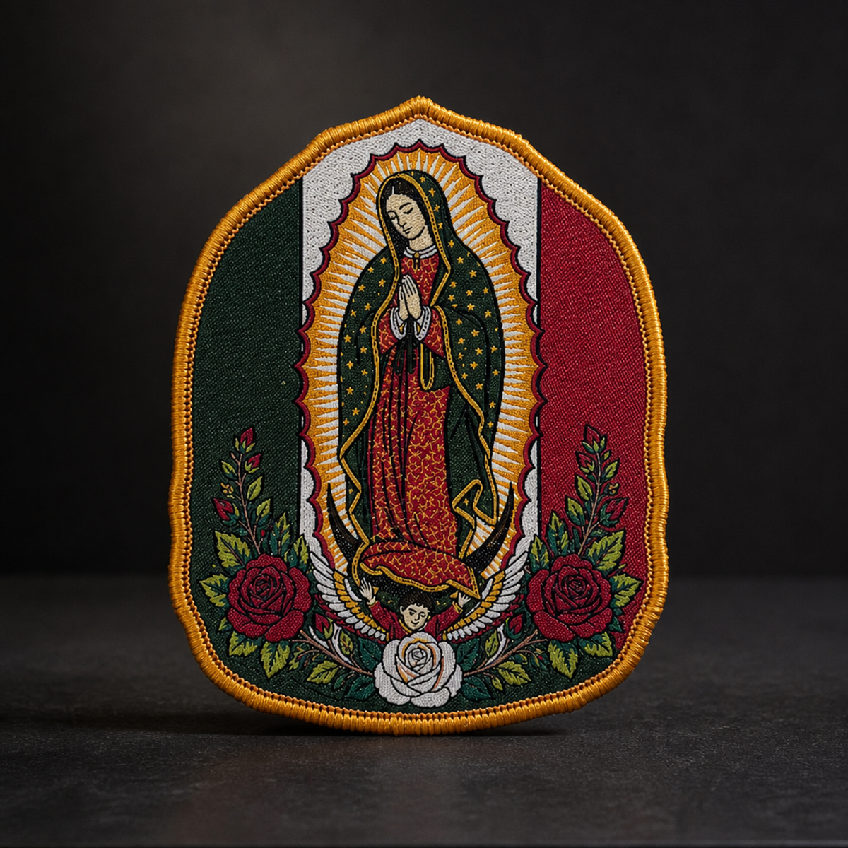 Parche Virgen de Guadalupe Mexico Hook and Loop 8 x 10 cm