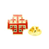 Pin de Solapa Santo Sepulcro de Jerusalén 18x18mm Dorado