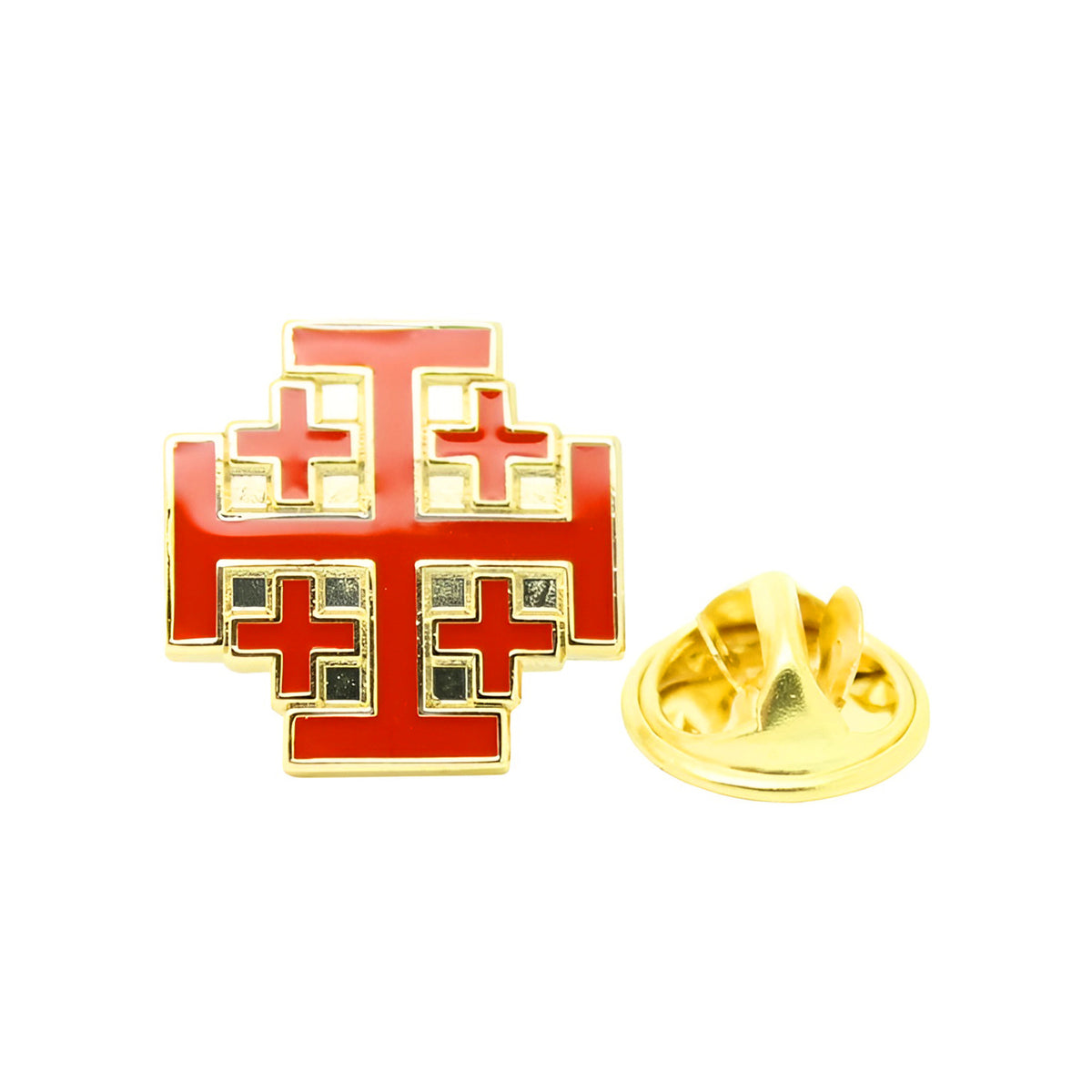 Pin de Solapa Santo Sepulcro de Jerusalén 18x18mm Dorado