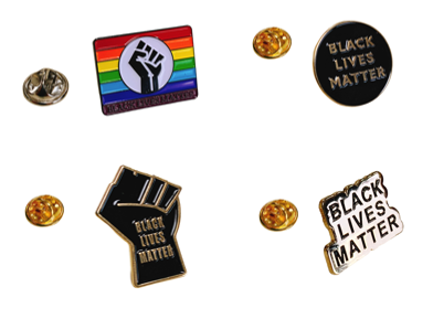 Pack Pines de Solapa Black Lives Matter