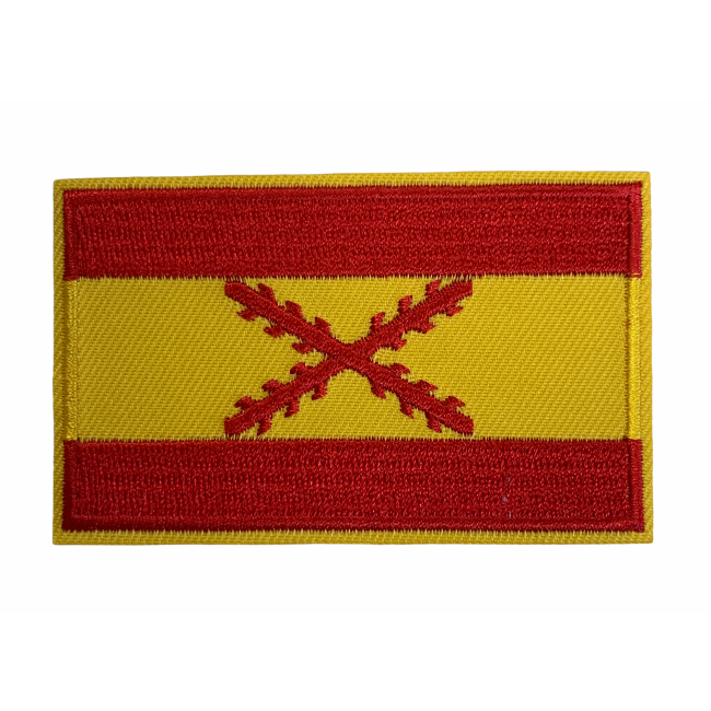 Parche Bandera de España Aspa de Borgoña 8x5 cm