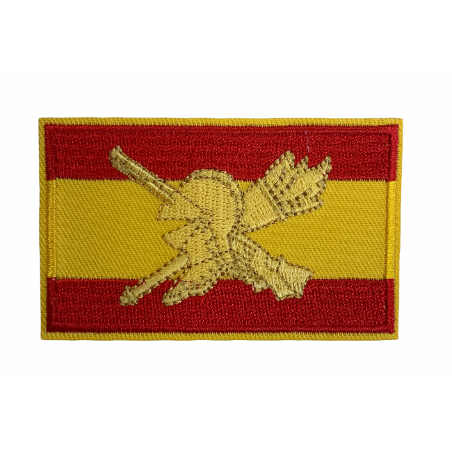 Parche Bandera de España del cuerpo de Unidades Logísticas 8x5 cm