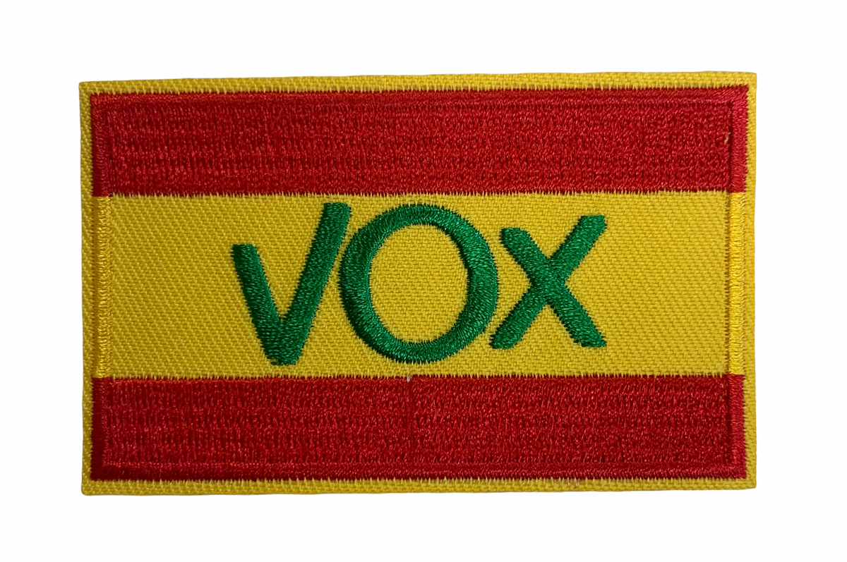 Parche Bandera de España VOX 8x5 cm
