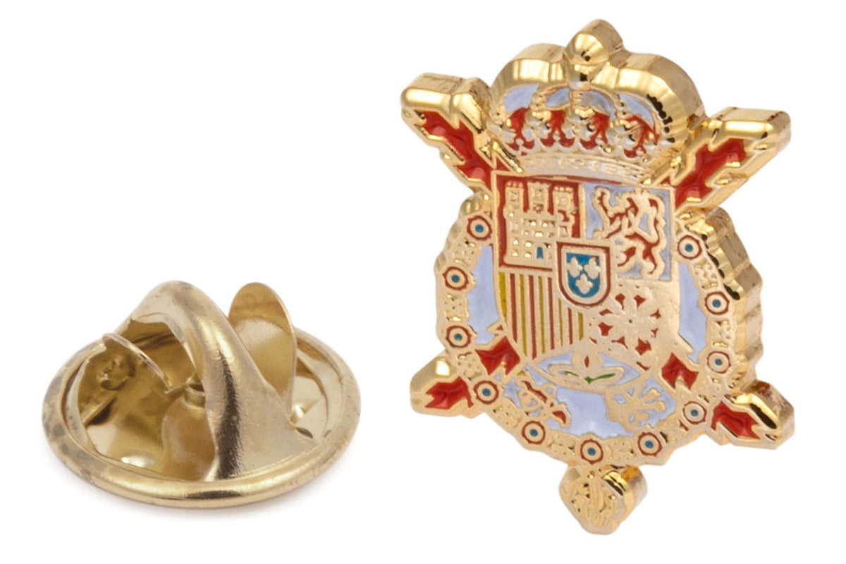 Pin Escudo Real de Juan Carlos I 17 mm