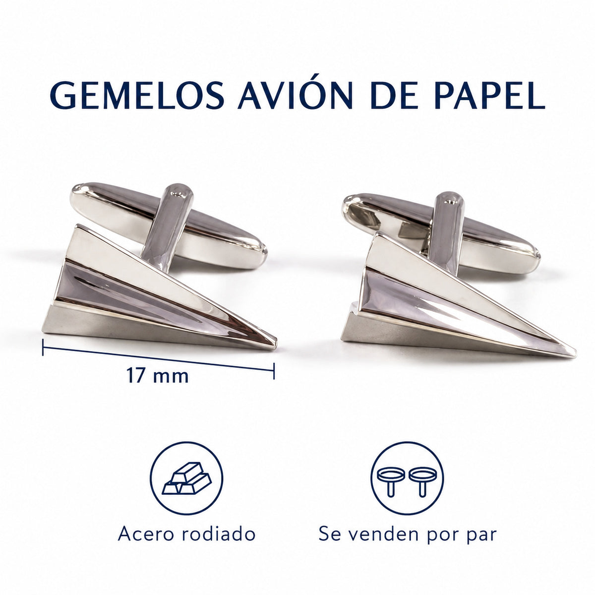 Gemelos Avión de Papel. Infografía de características.