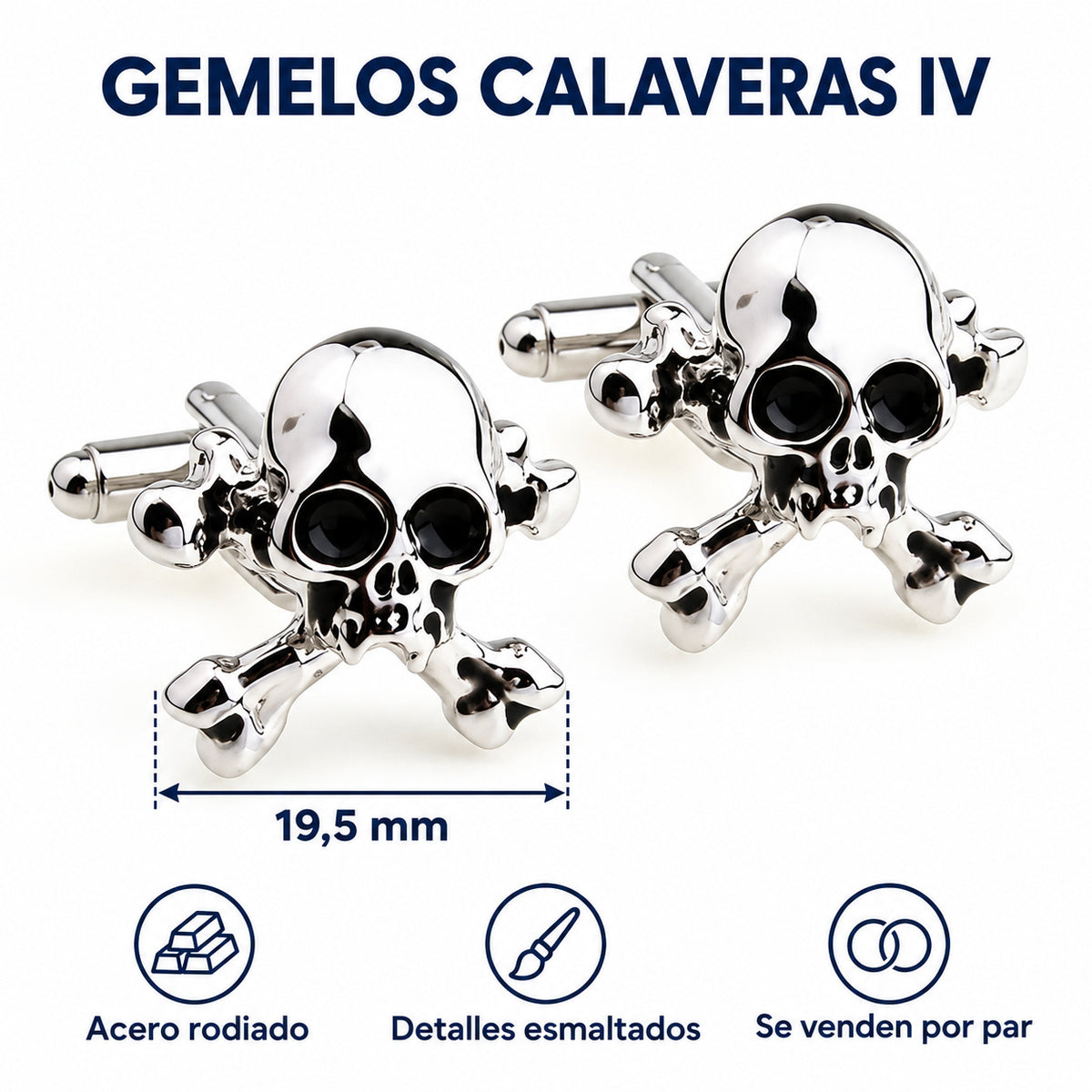 Gemelos Calaveras IV. Infografía de características verificadas.
