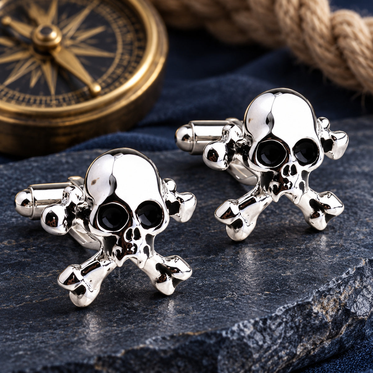 Gemelos Calaveras IV. Par en una escena inspirada en su diseño.