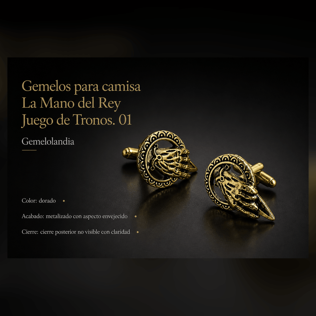Gemelos para camisa La Mano del Rey - Juego de Tronos