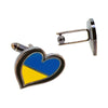 Gemelos de Camisa Corazón con bandera de ucrania - juntos con ucrania.