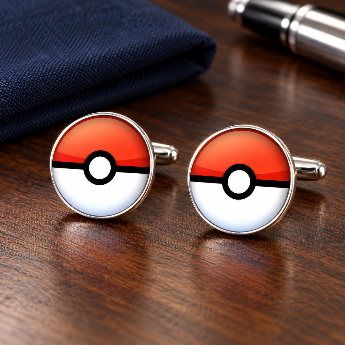 Gemelos Pokémon GO. Par sobre una mesa de madera.