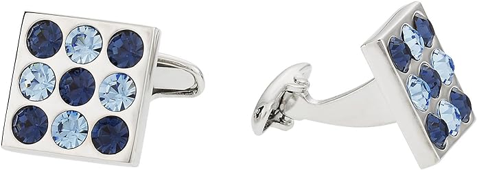 Gemelos Blue Crystals Cufflinks