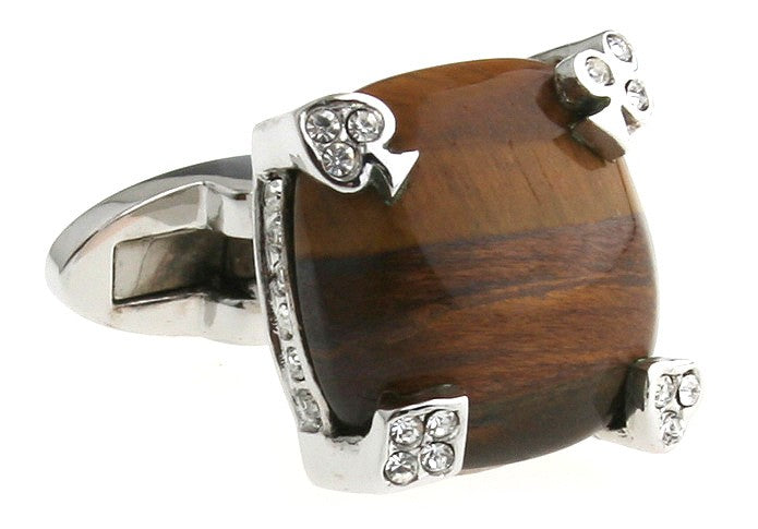 Gemelos Brown Stone Poker Engarced