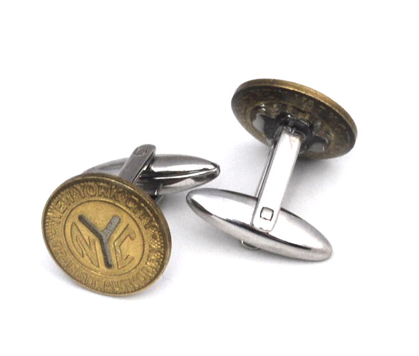 Gemelos Camisa de Moneda Token Metro New York