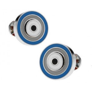 Gemelos Circles Reversible Blue and White