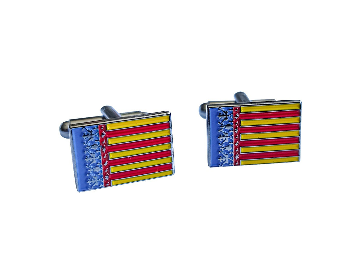 Gemelos para Camisa de la Bandera de la Comunidad Valenciana