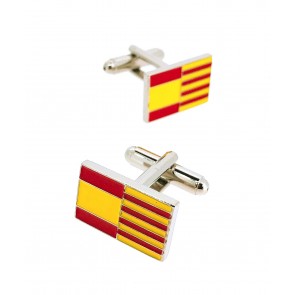 Gemelos de Camisa Bandera Cataluña y España