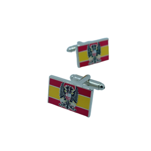 Gemelos de Camisa Bandera España Aguila Imperial 20x17 mm