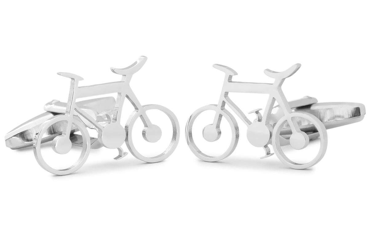 Gemelos para Camisa Bicicleta Inox 22x15 mm