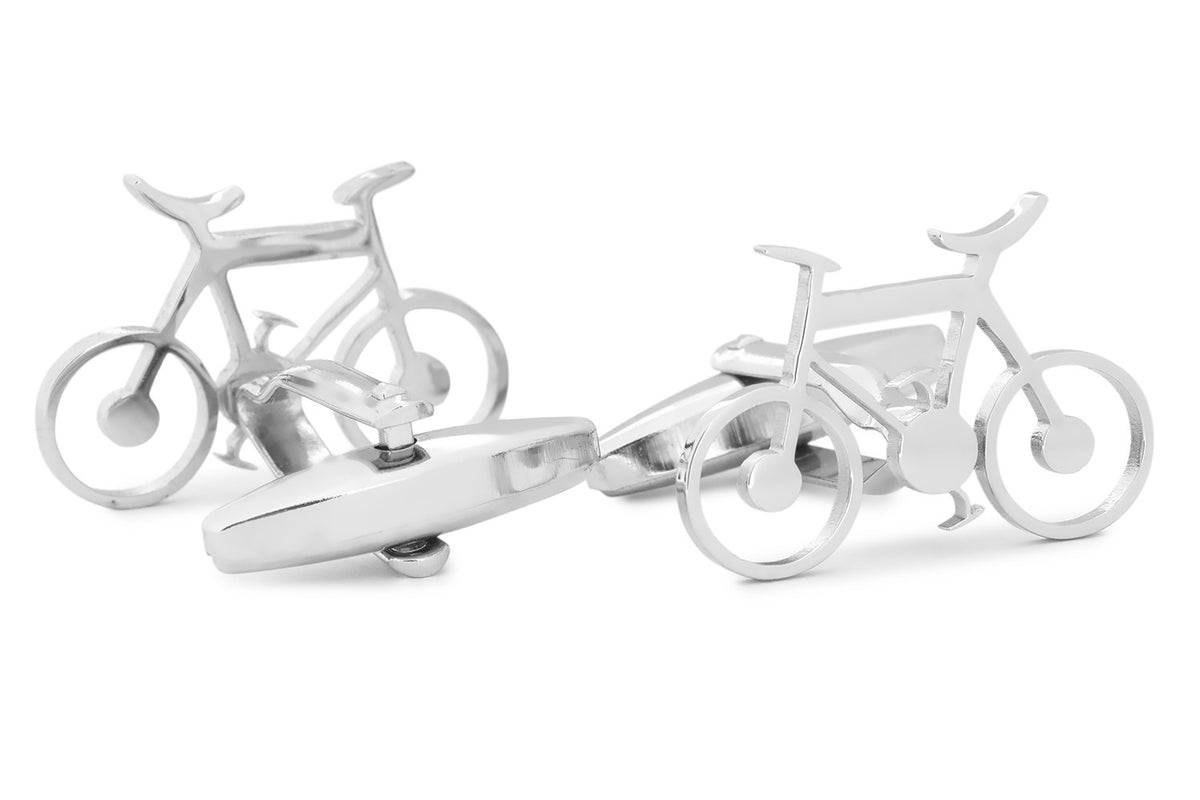 Gemelos para Camisa Bicicleta Inox 22x15 mm