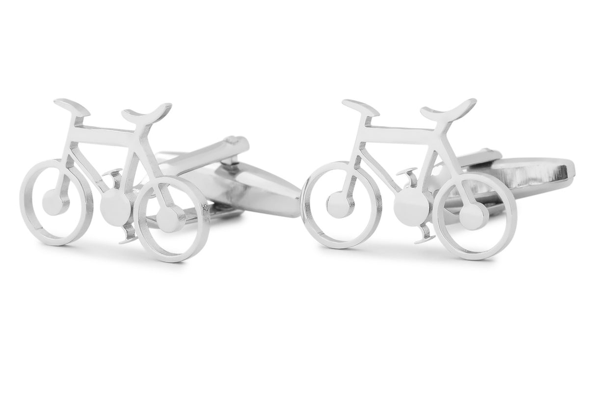 Gemelos para Camisa Bicicleta Inox 22x15 mm