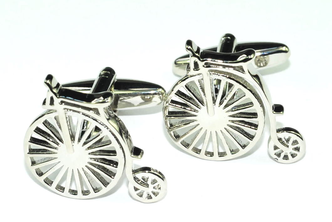 Gemelos de camisa Bicicleta Antigua Acero