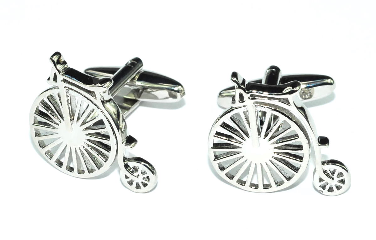 Gemelos de camisa Bicicleta Antigua Acero