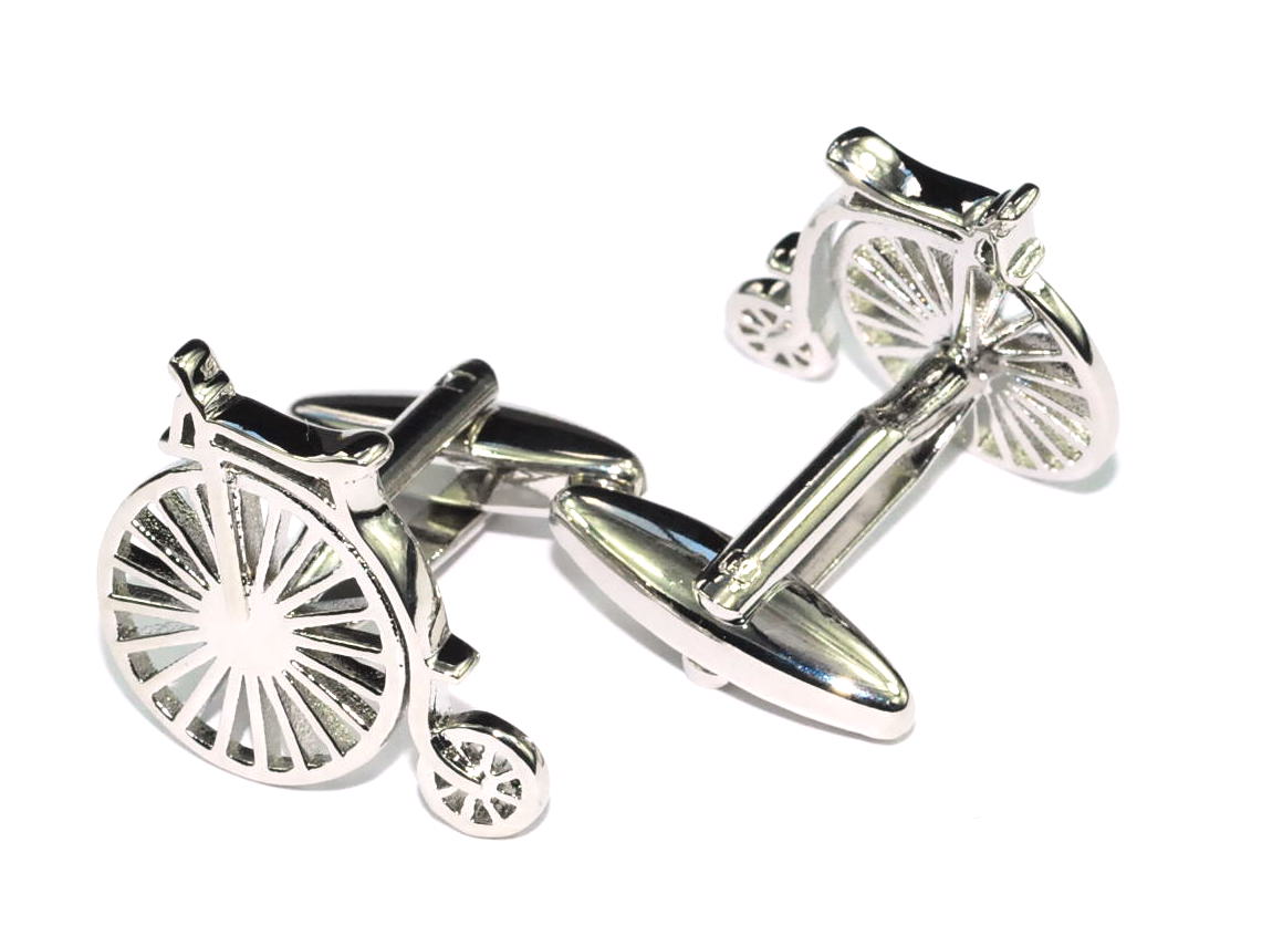 Gemelos de camisa Bicicleta Antigua Acero