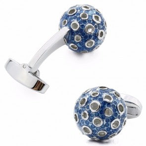 Gemelos de Camisa Blue Infinity Ball