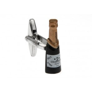 Gemelos de Camisa Botella de Champan - Champagne