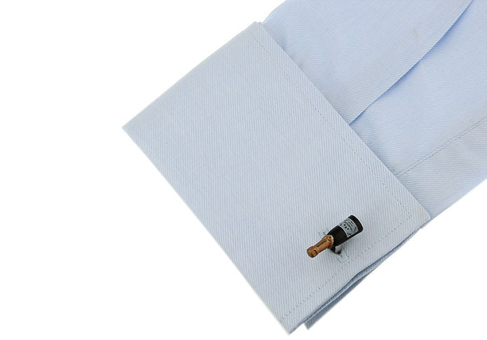 Gemelos de Camisa Botella de Champan - Champagne