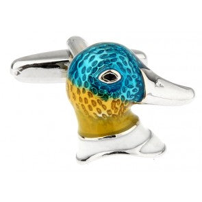 Gemelos de Camisa Cabeza de Pato Esmaltado