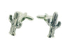 Gemelos de Camisa Cactus 3D Plateado