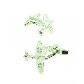 Gemelos de Camisa Caza Aleman IIWW Messerschmitt BF109