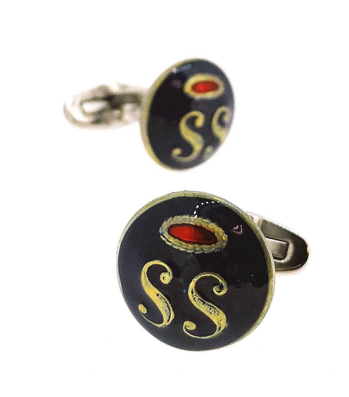 Gemelos de Camisa con Botones Originales de las Milicias Nacionales de San Sebastian 15 mm